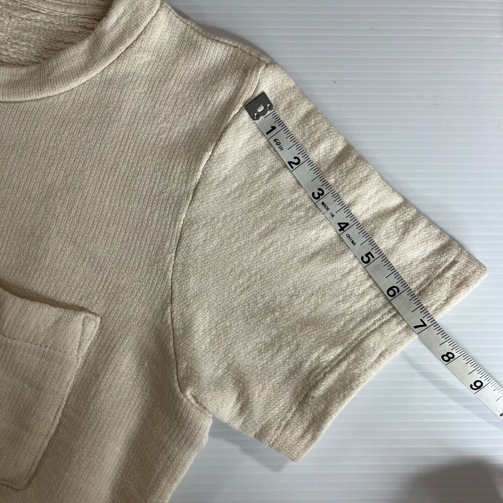J. Crew 100% Cotton Boxy Womens Beige Pullover Shirt Sz Small - Picture 7 of 7